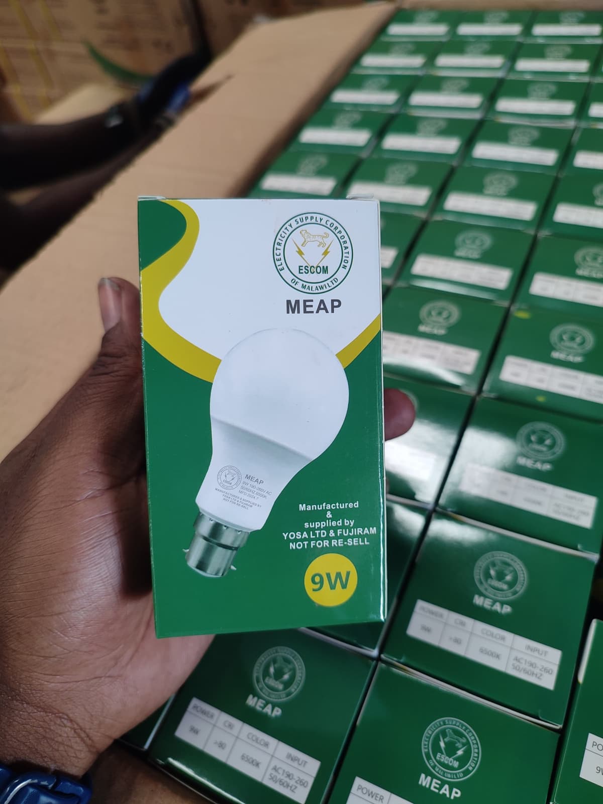 A carton of a Yosa Limited Led Bulb